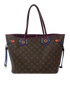 Neverfull Totem, 1.200€, Bolso, Azul/Marrón/Morado, Canvas - General, Vista trasera